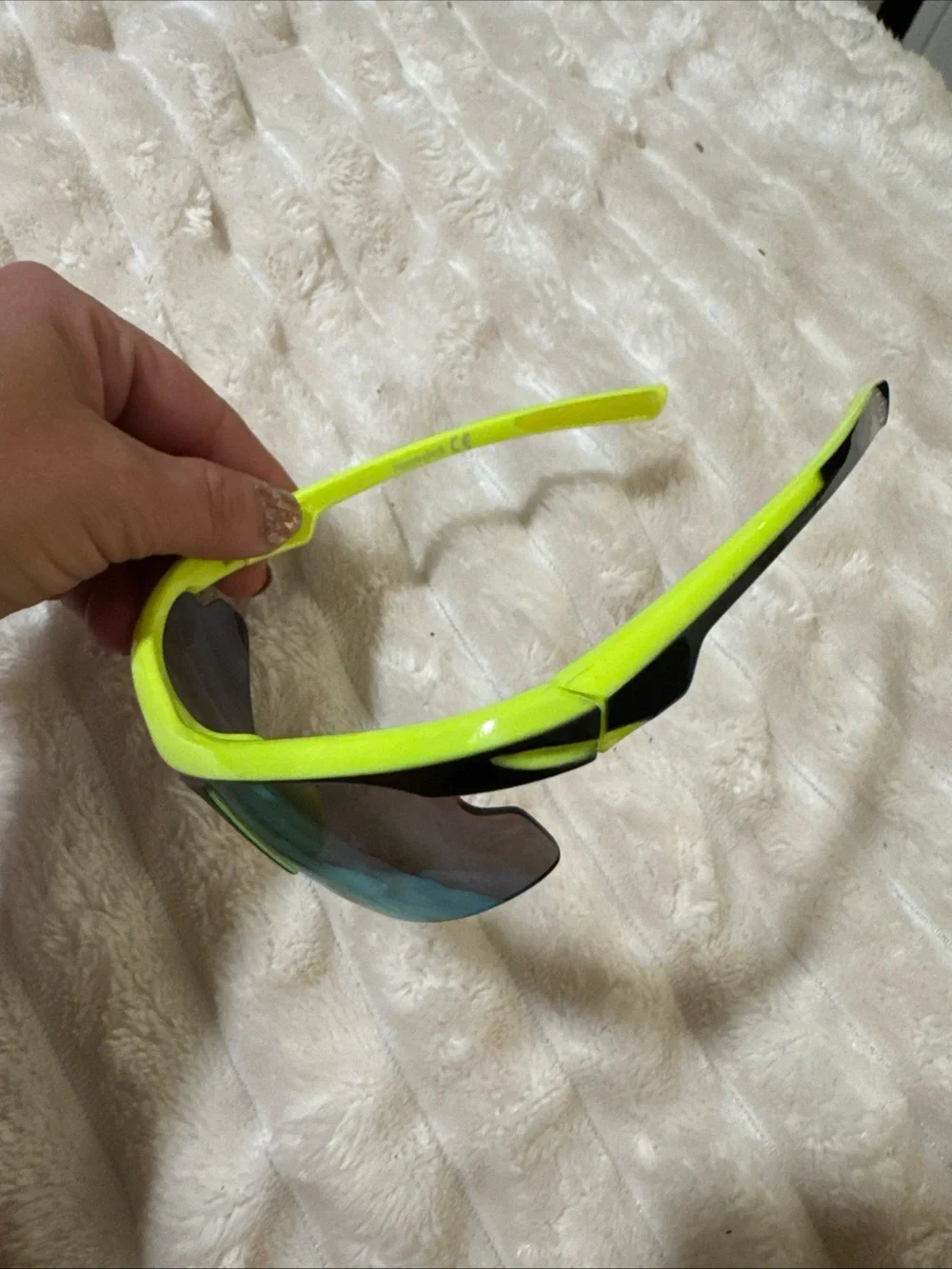 Kids Vintage Wraparound Sunglasses Neon
